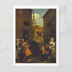 William Hogarth, Noon, English Painting Postkarte