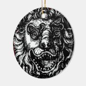 William Hogarths Löwenkopf Taverne Keramik Ornament (Links)