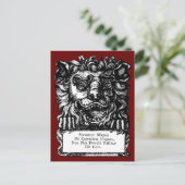 William Hogarths Löwenkopf Taverne Postkarte (Stehend Vorderseite)