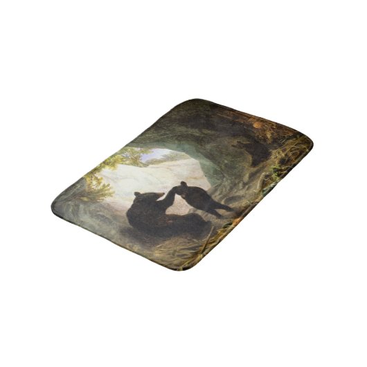 William Holbrook Bart Bear and Cubs 1864 Badematte (Schrägansicht)