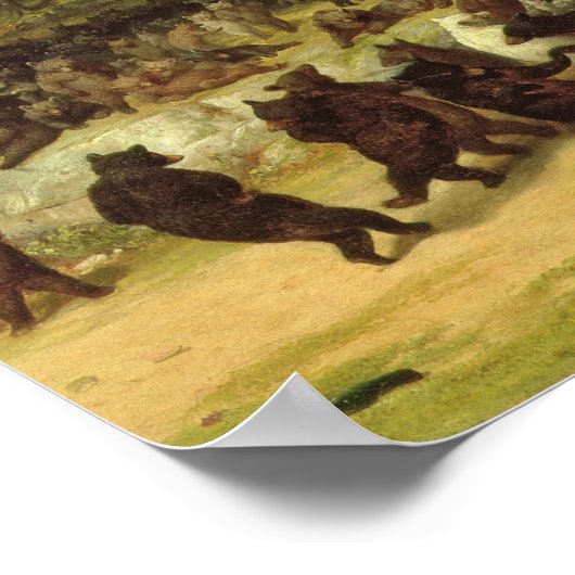 William Holbrook Bart - Der Bärentanz Poster (Ecke)