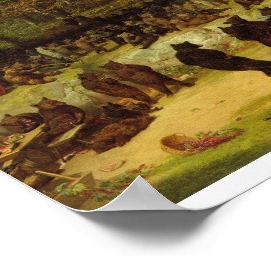 William Holbrook Bart - Der Bärentanz Poster (Ecke)