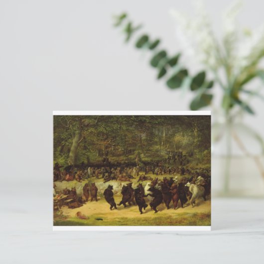 William Holbrook Bart - Der Bärentanz Postkarte (Stehend Vorderseite)