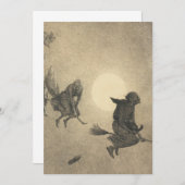 William Holbrook Bart The Hexe's Ride 1870 Einladung (Vorne/Hinten)