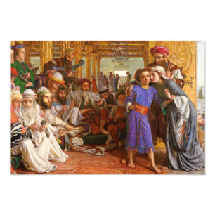 William Holman Hunt - Das Finden des Erretters Fotodruck