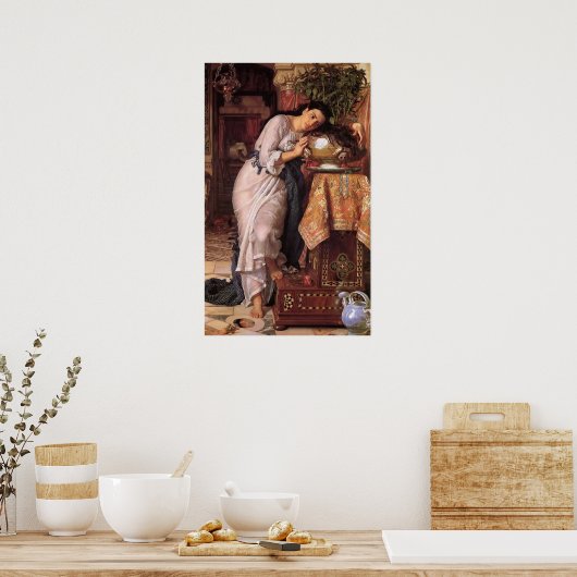 William Holman Hunt Isabella und der Pot of Basil Poster (Küche)