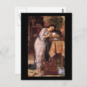 William Holman Hunt Isabella und der Pot of Basil Postkarte (Vorne/Hinten)