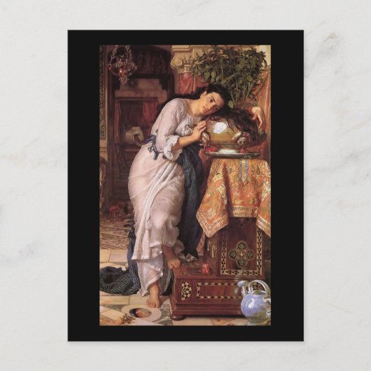 William Holman Hunt Isabella und der Pot of Basil Postkarte (Vorderseite)