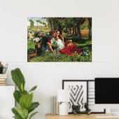William Holman Hunt The Hireling Shepherd Poster (Heimbüro)