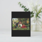 William Holman Hunt The Hireling Shepherd Postkarte (Stehend Vorderseite)