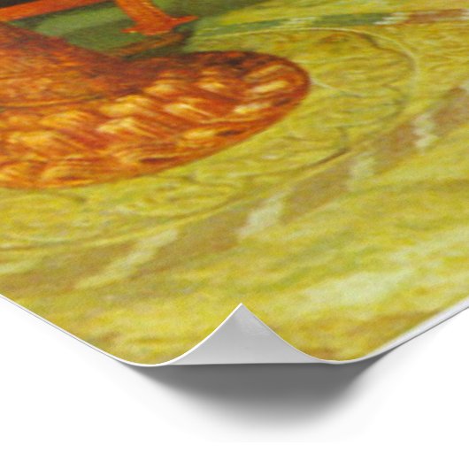 William Holman Hunt The Lady of Shalott Poster (Ecke)