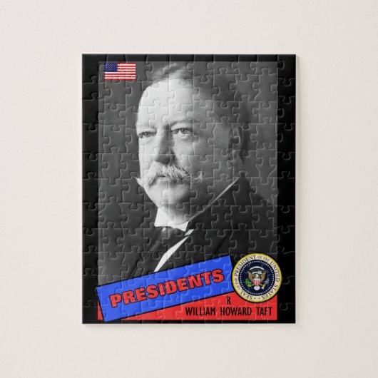 William Howard Taft Baseball Card Puzzle (Vertikal)