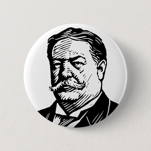 William Howard Taft-Knopf Button (Vorderseite)