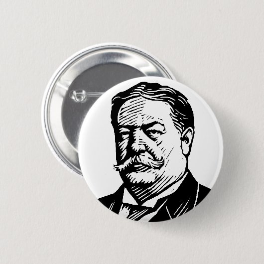William Howard Taft-Knopf Button (Vorne & Hinten)