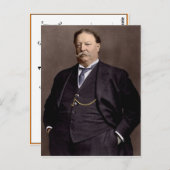 William Howard Taft Postkarte (Vorne/Hinten)