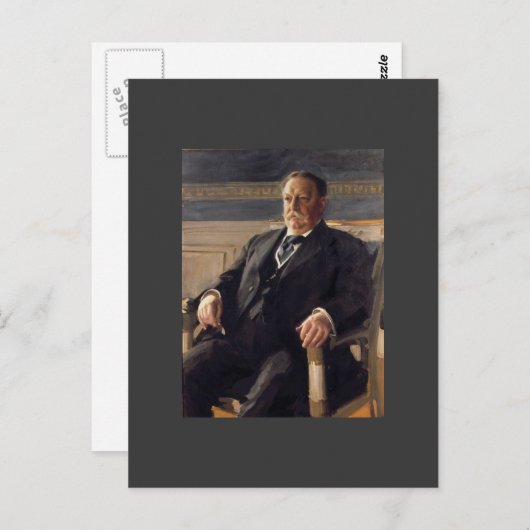 William Howard Taft Postkarte (Vorne/Hinten)
