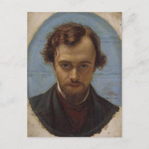 William Hunt - Portrait von Dante Gabriel Rossetti Postkarte