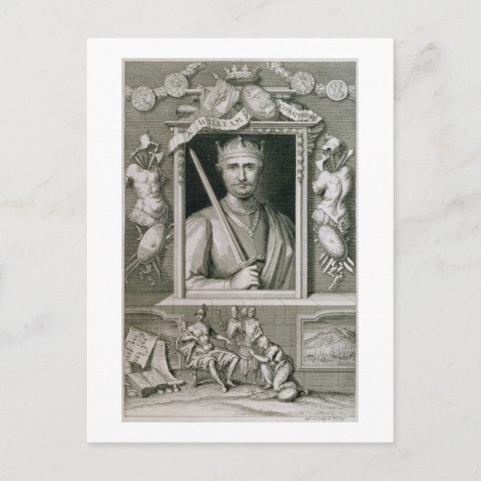 William I. der Eroberer (1027-87) König von Englan Postkarte (Vorderseite)