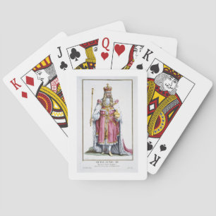 William III (1650-1702) von Orange, 1780 (gefärbt) Spielkarten