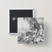 William III und Mary II Button (Vorne & Hinten)