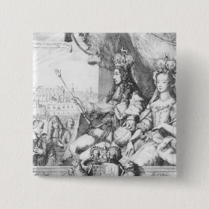 William III und Mary II Button