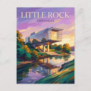 William J. Clinton Presidential Library USA Postkarte