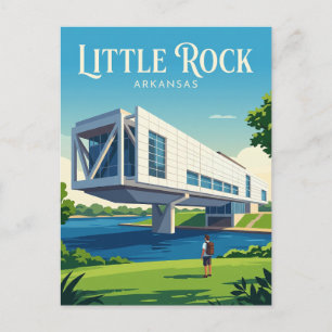 William J. Clinton Presidential Library USA -> Wi Postkarte