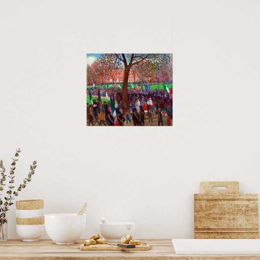 William J. Glackens Parade, Washington Square Poster (Küche)
