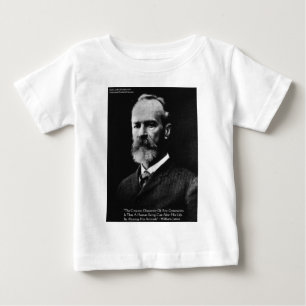 William James "Attitude" Wisdom Quote Geschenke & Baby T-shirt