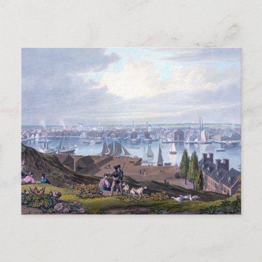 William James Bennett Baltimore from Federal Hill Postkarte (Vorderseite)