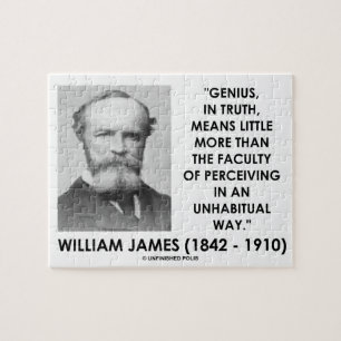 William James Genius, der eine ungewöhnliche Art w Puzzle