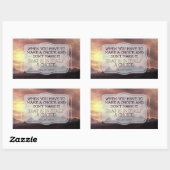 William James Inspirational Zitat "Choice" Rechteckiger Aufkleber (Blatt)