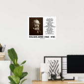 William James Mass of Habits Destiny Zitat Poster (Heimbüro)