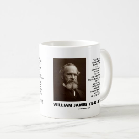 William James-Masse des Kaffeetasse (VorderseiteRechts)