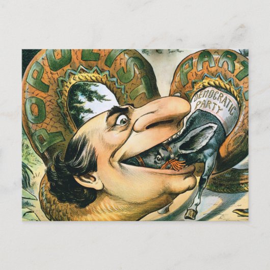 William Jennings Bryan the Snake Postkarte (Vorderseite)