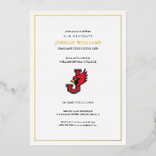 William Jewell Abschlussfeier Folieneinladung