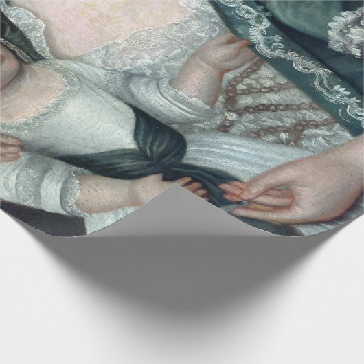 William Johnston Mrs. Jacob Hurd and Child Geschenkpapier (Ecke)