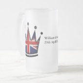 William & Kate - 29. April 2011 Mattglas Bierglas (Vorderseite Links)