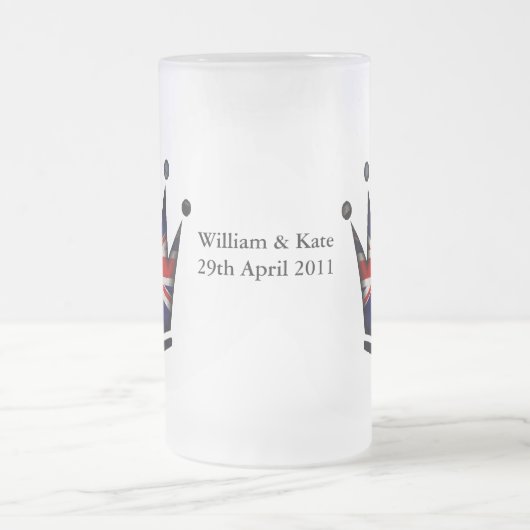 William & Kate - 29. April 2011 Mattglas Bierglas (Mittel)