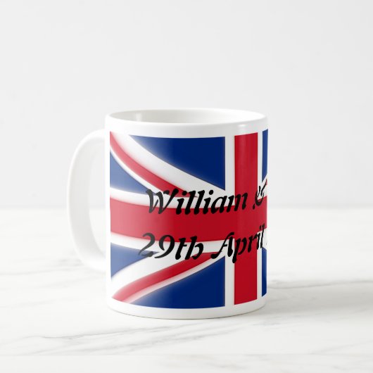 William & Kate - 29th April 2011 Kaffeetasse (Vorderseite Links)