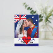William & Kate - Australien Postcard Postkarte (Stehend Vorderseite)