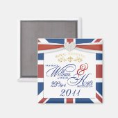 William & Kate - Gedenkmagnete Magnet (Vorderseite/Rückseite)