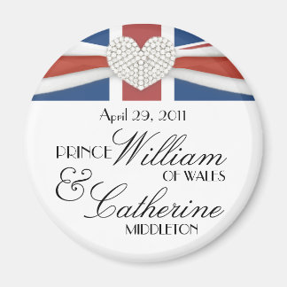 William & Kate - Königliche Hochzeit - Gedenkgesch Magnet