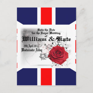 William & Kate Royal Wedding Sammlerstücke Souveni Postkarte