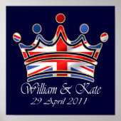 William & Kate Wedding Poster (Vorne)