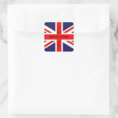 William & Kate Wedding-Union Jack Quadratischer Aufkleber (Tasche)