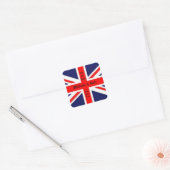 William & Kate Wedding-Union Jack Quadratischer Aufkleber (Umschlag)