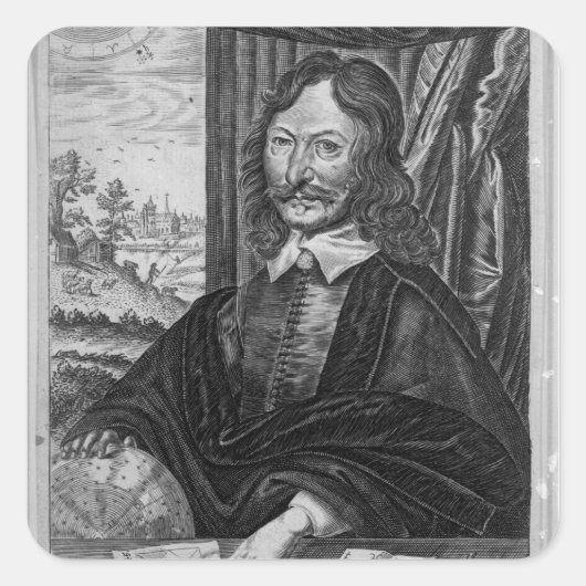 William Lilly Quadratischer Aufkleber (Vorderseite)