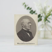 William Lloyd Garrison Postkarte (Stehend Vorderseite)