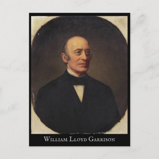 William Lloyd Garrison Postkarte (Vorderseite)